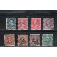 США-1895, (Скотт.264-273), гаш.   , Стандарт, Президенты