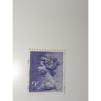 Великобритания 1971 Профиль королевы Елизаветы II, созданный на основе скульптуры Арнольда Машина