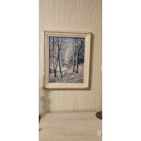 Зимний пейзаж.масло.54х44см.