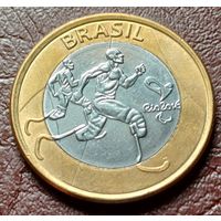 Бразилия 1 реал, 2015 XV летние Паралимпийские игры, Рио-де-Жанейро 2016 - Паралимпийская атлетика  ( 1-11-5 )