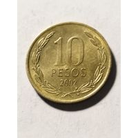 Чили 10 песо 2002
