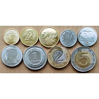 Польша, регулярный чекан 2020 г. (полный набор из 9 монет)