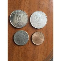 Монеты Тайваня, 4 шт