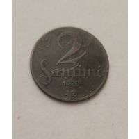 2 сантима 1928 года