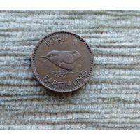 Werty71 Великобритания 1 фартинг 1941 Георг 6 Крапивник