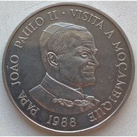 Мозамбик 1000 метикалов 1988 г. Визит Папы Иоанна Павла II