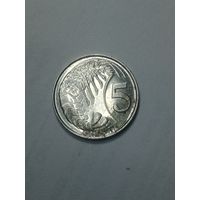 Каймановы острова 5 центов 2008 года .