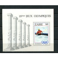 Конго (Заир) - 1984 - Летние Олимпийские игры - [Mi. bl. 49] - 1 блок. MNH.  (Лот 86GQ)-T41P12