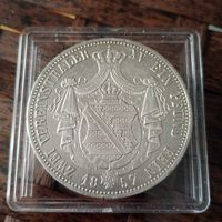 2 талера Саксония 1857 год