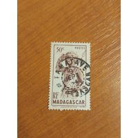 Французская колония Мадагаскар охотник массам (4-7)