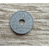 Werty71 Франция 10 сантимов 1941