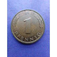 Германия ФРГ 1 пфенниг 1991 D