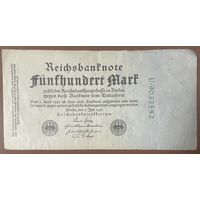 Банкнота 500 марок 1922 год. Веймарская республика.
