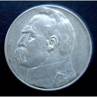 Монета. СЕРЕБРО Польша 5 злотых 1936 год.