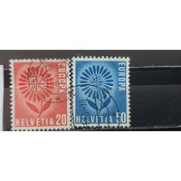 РАСПРОДАЖА ШВЕЙЦАРИЯ 1964г. Полная серия. Гаш.