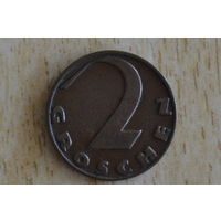 Австрия 2 гроша 1936 с 1 руб
