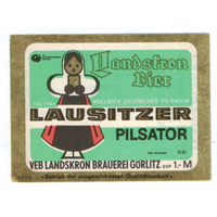 Этикетка пива Lausitzer Pilsator Германия П817