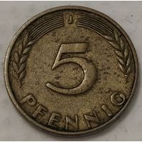 Германия 5 пфеннигов, 1949 Отметка монетного двора: "J" - Гамбург (2-6-87)