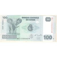 Конго 100 франков 2022