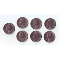 25 центов США, квотер.