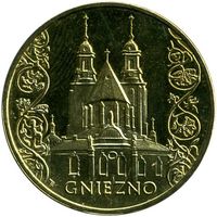 Польша 2 злотых, 2005 Древние города Польши - Гнезно UNC