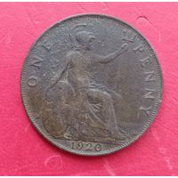 1 пенни 1920г. Великобритания