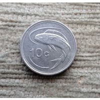 Werty71 Мальта 10 центов 1986 Корабль Рыба