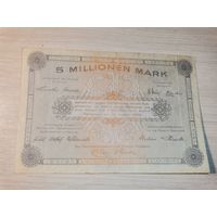 5 миллионов марок 1923 года,  Ганновер.
