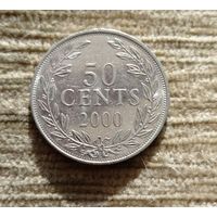 Werty71 Либерия 50 центов 2000