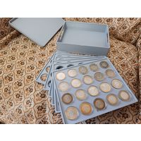 Бокс на 6 планшетов для хранения монет в капсулах 27 мм (120 шт)