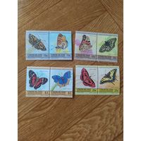 Сент Винсента и Гренадины серия марок 1985г. Бабочки.