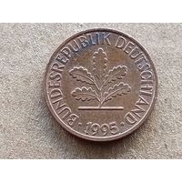 ФРГ 1 пфенниг, 1995"F" (К-D-47)