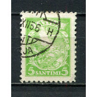 Латвия - 1934 - Герб и меч 5S - [Mi.233] - 1 марка. Гашеная.  (Лот 2HY)-TG3P47