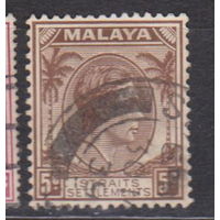 Стрейтс-Сетлментс  Малайя - Британская военная администрация Король Георг VI 1937 год  лот 6