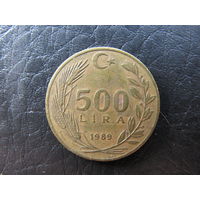 Турция. 500 лир.1989. С 20 копеек. Распродажа коллекции. Смотрите другие лоты.