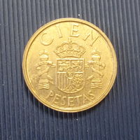 Испания 100 песет 1984 год Хуан Карлос состояние