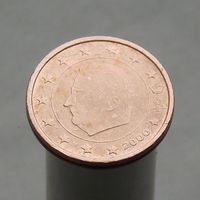 Монеты. Европа. Бельгия 2 евро цента 2000 г.