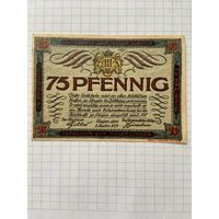 75 пфенигов (нотгельды) г. Германия.-2912