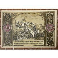 Нодгельд 50 пфеннигов 1922 год. Хоэнфридеберг. Веймарская республика