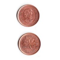 1 цент Канада 2004 года