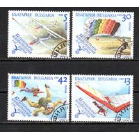 Авиация Болгария 1989 год серия из 4-х марок