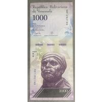 Банкнота 1000 боливар 2017 год. Венесуэла. НЕ БЫЛА В ОБОРОТЕ.