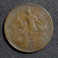 Франция 5 сантимов, 1906г.