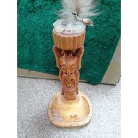 Статуэтка, пепельница, подсвечник, резьба по дереву, африка?