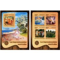 ЦАР 2016   Живопись  ИСКУССТВО КАРТИНЫ    к/б+бл MNH