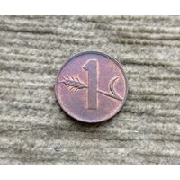 Werty71 Швейцария 1 раппен 1970 рапп