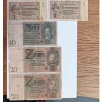 Набор купюр Германия.