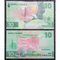 10 квача Замбия 2024 г. UNC
