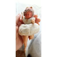 Ёлочная игрушка СССР вата Балерина