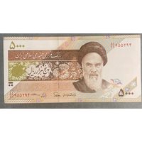 Банкнота 5000 риалов Иран. 2018 год. Рухолла Хомейни. НЕ БЫЛА В ОБОРОТЕ.